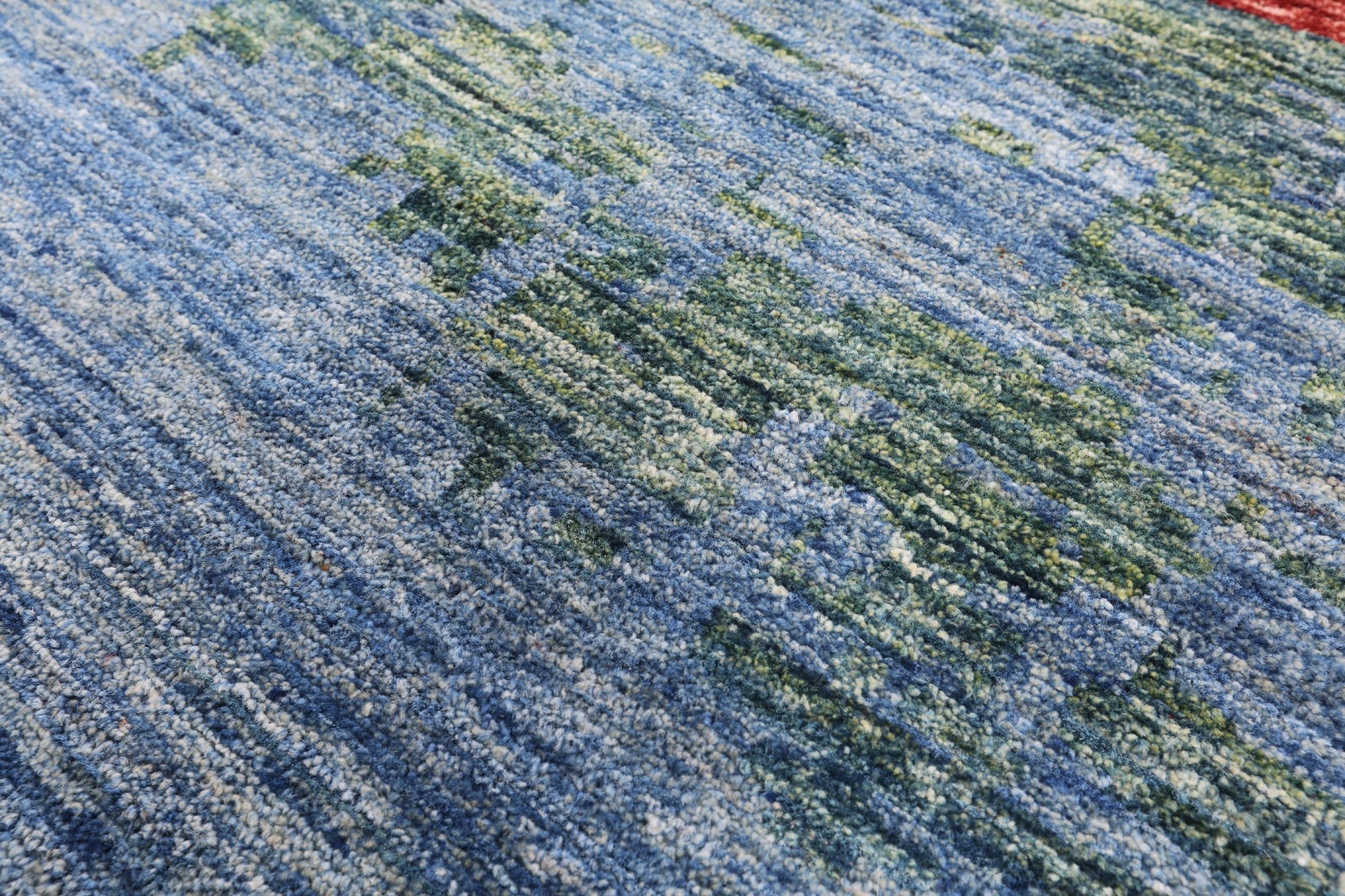 Abstract Modern Handmade Wool Area Rug - 8' 10" X 12' 6" - Golden Nile