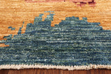Abstract Modern Handmade Wool Area Rug - 8' 10" X 12' 6" - Golden Nile