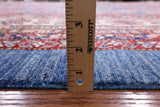 Blue Super Kazak Hand Knotted Wool Area Rug - 12' 0" X 15' 6" - Golden Nile