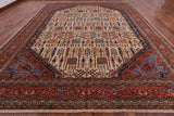 Ivory Persian Ziegler Hand Knotted Wool Area Rug - 12' 1" X 14' 11" - Golden Nile