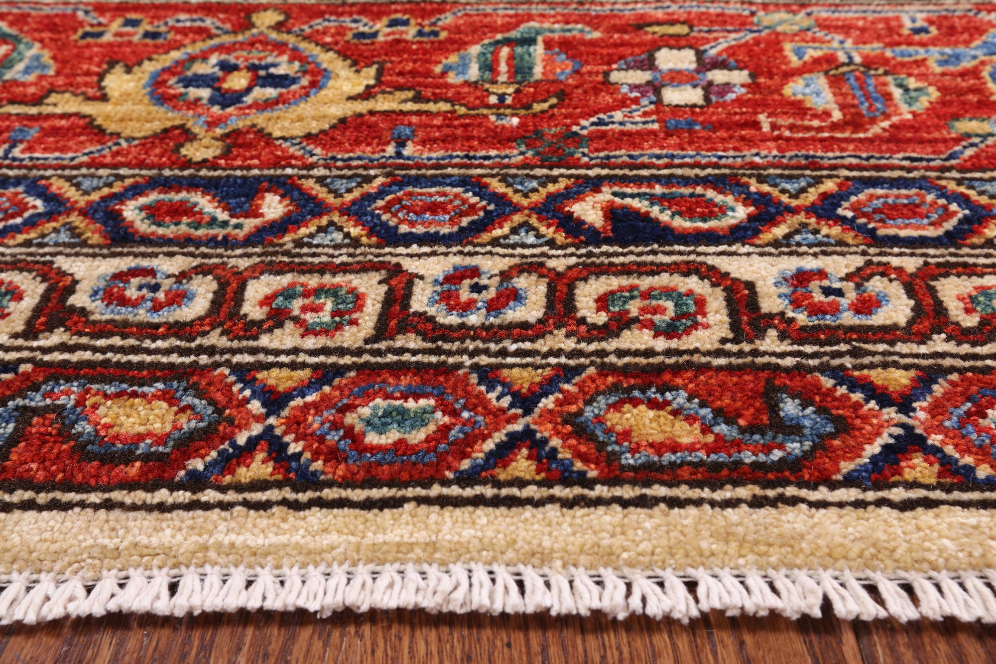Ivory Persian Ziegler Hand Knotted Wool Area Rug - 12' 1" X 14' 11" - Golden Nile