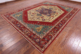 Fine Serapi Hand Knotted Wool Area Rug - 8' 11" X 12' 2" - Golden Nile