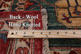 Fine Serapi Hand Knotted Wool Area Rug - 8' 11" X 12' 2" - Golden Nile