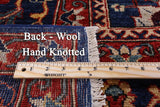 Blue Fine Serapi Hand Knotted Wool Rug - 9' 0" X 11' 9" - Golden Nile