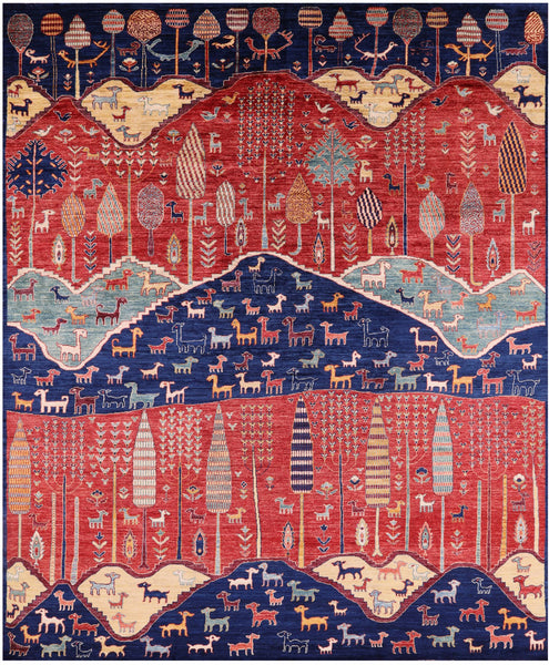 Lori Buft Super Gabbeh Handmade Wool Area Rug - 8' 1" X 9' 10" - Golden Nile