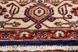 Blue Fine Serapi Hand Knotted Wool Area Rug - 6' 1" X 8' 9" - Golden Nile