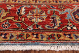 Fine Serapi Hand Knotted Wool Area Rug - 5' 9" X 8' 9" - Golden Nile