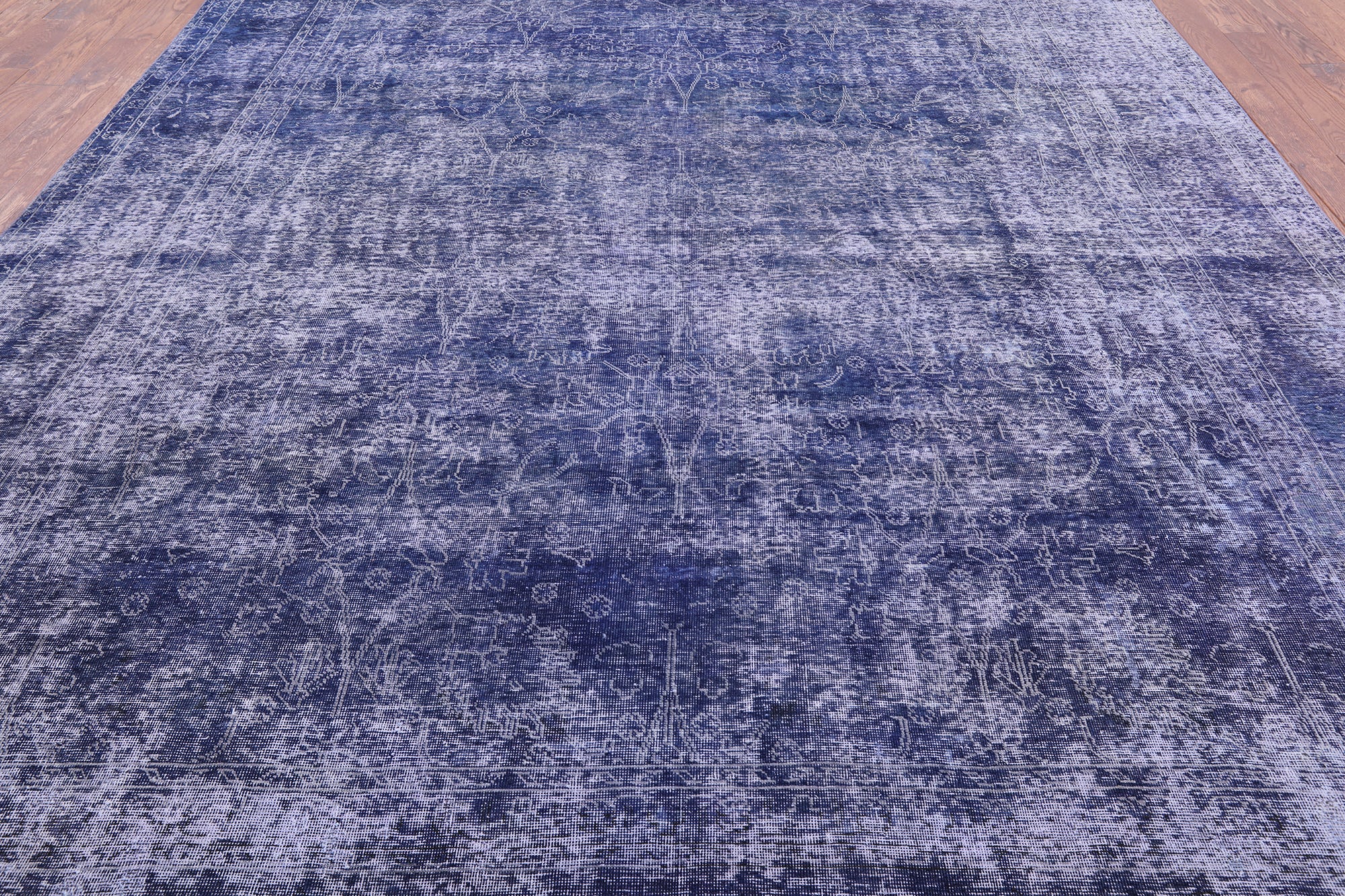 Persian Overdyed Hand Knotted Wool Area Rug - 9' 10" X 12' 8" - Golden Nile