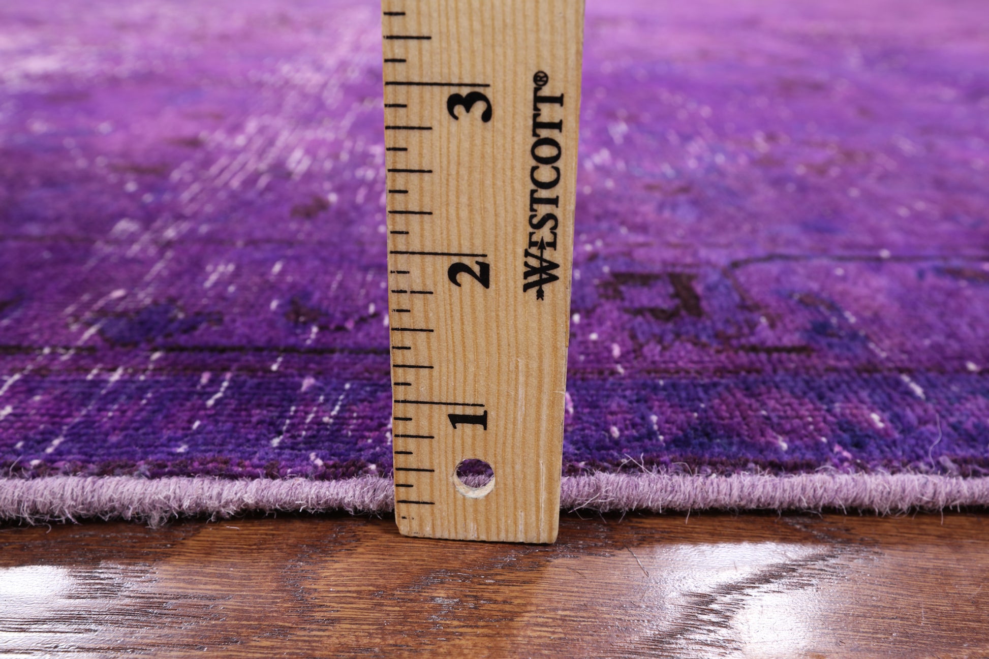 Purple Persian Overdyed Hand Knotted Wool Area Rug - 9' 10" X 12' 2" - Golden Nile