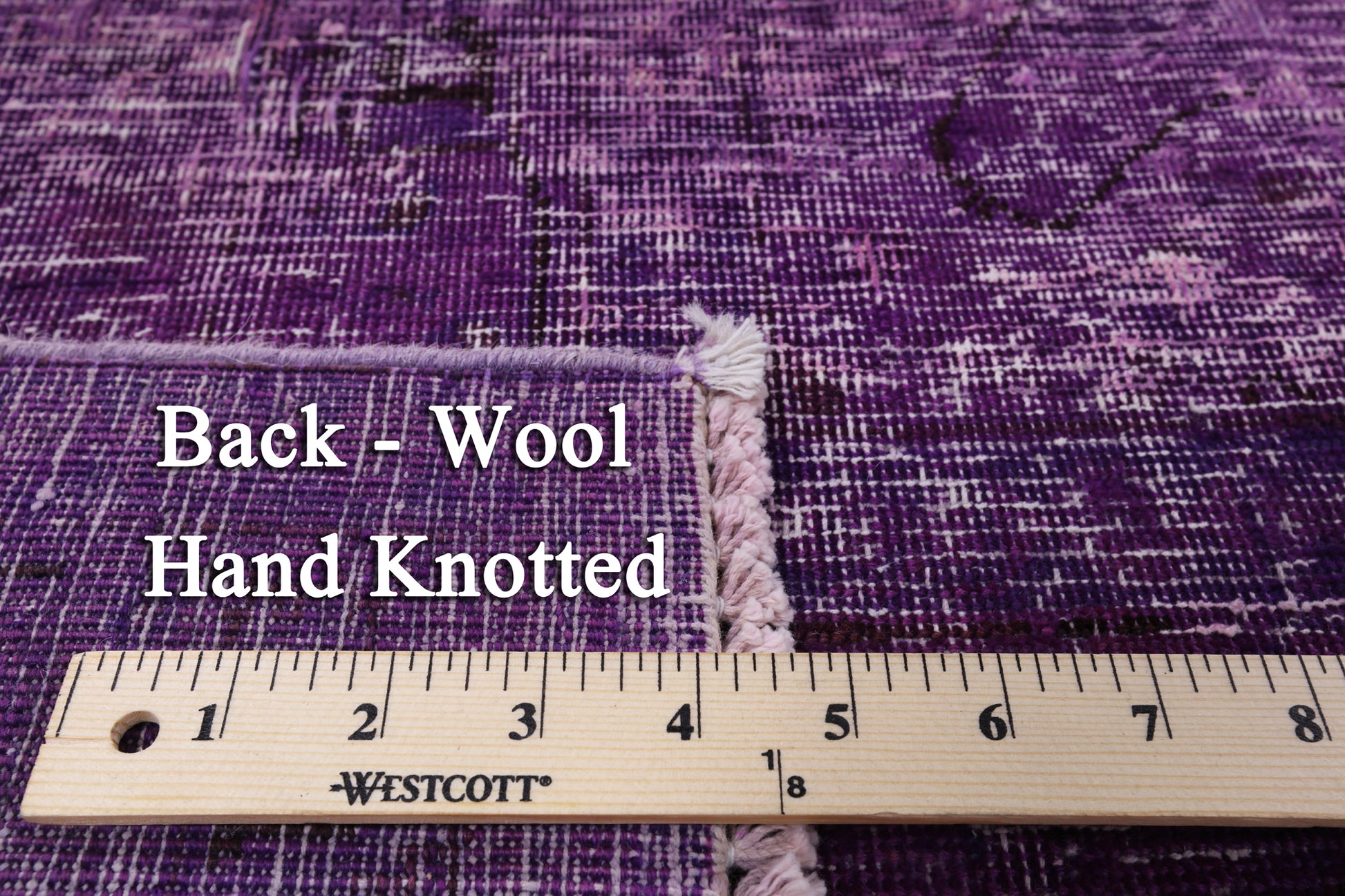 Purple Persian Overdyed Hand Knotted Wool Area Rug - 9' 10" X 12' 2" - Golden Nile