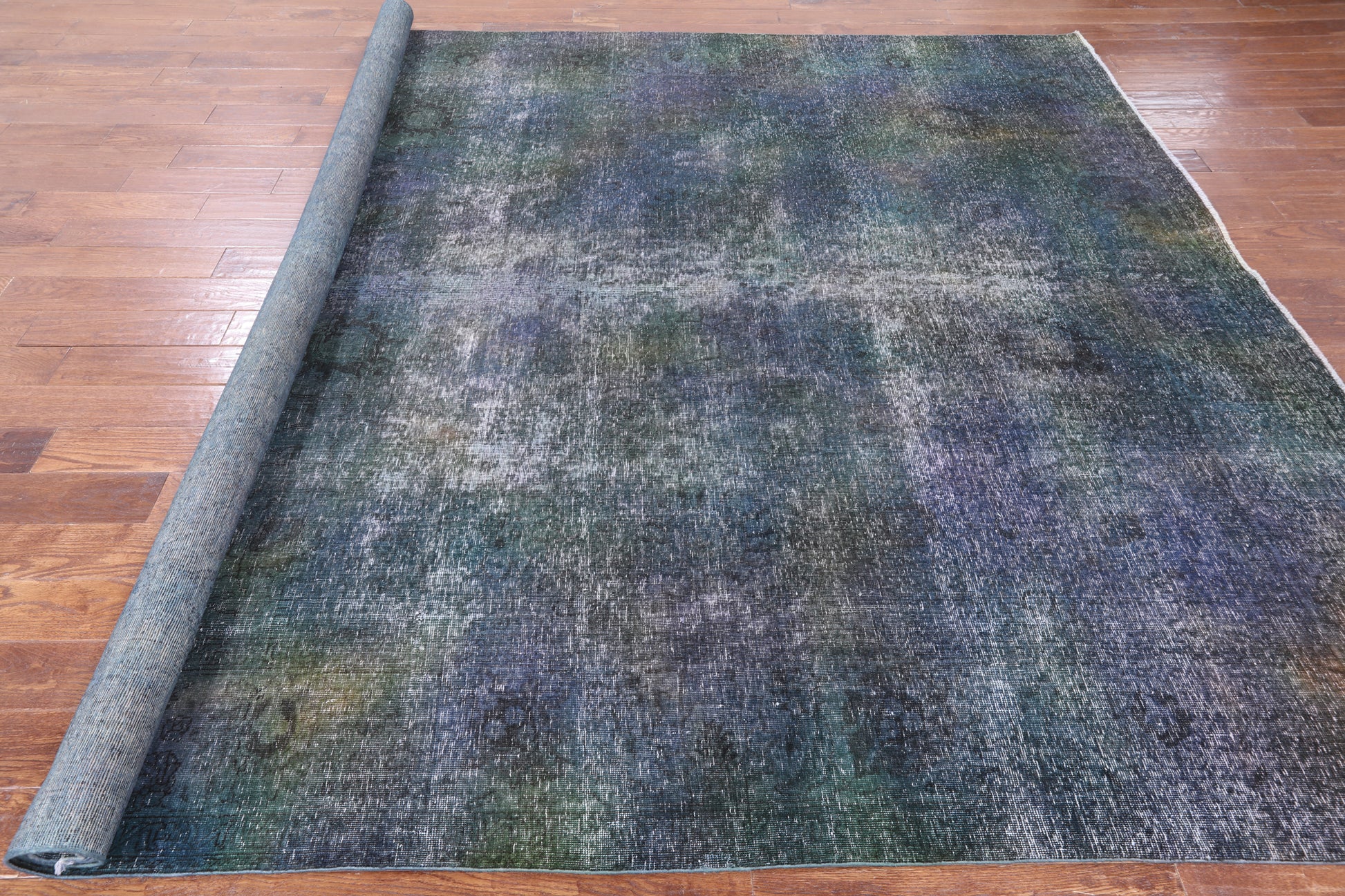 Persian Overdyed Hand Knotted Wool Area Rug - 9' 6" X 12' 7" - Golden Nile