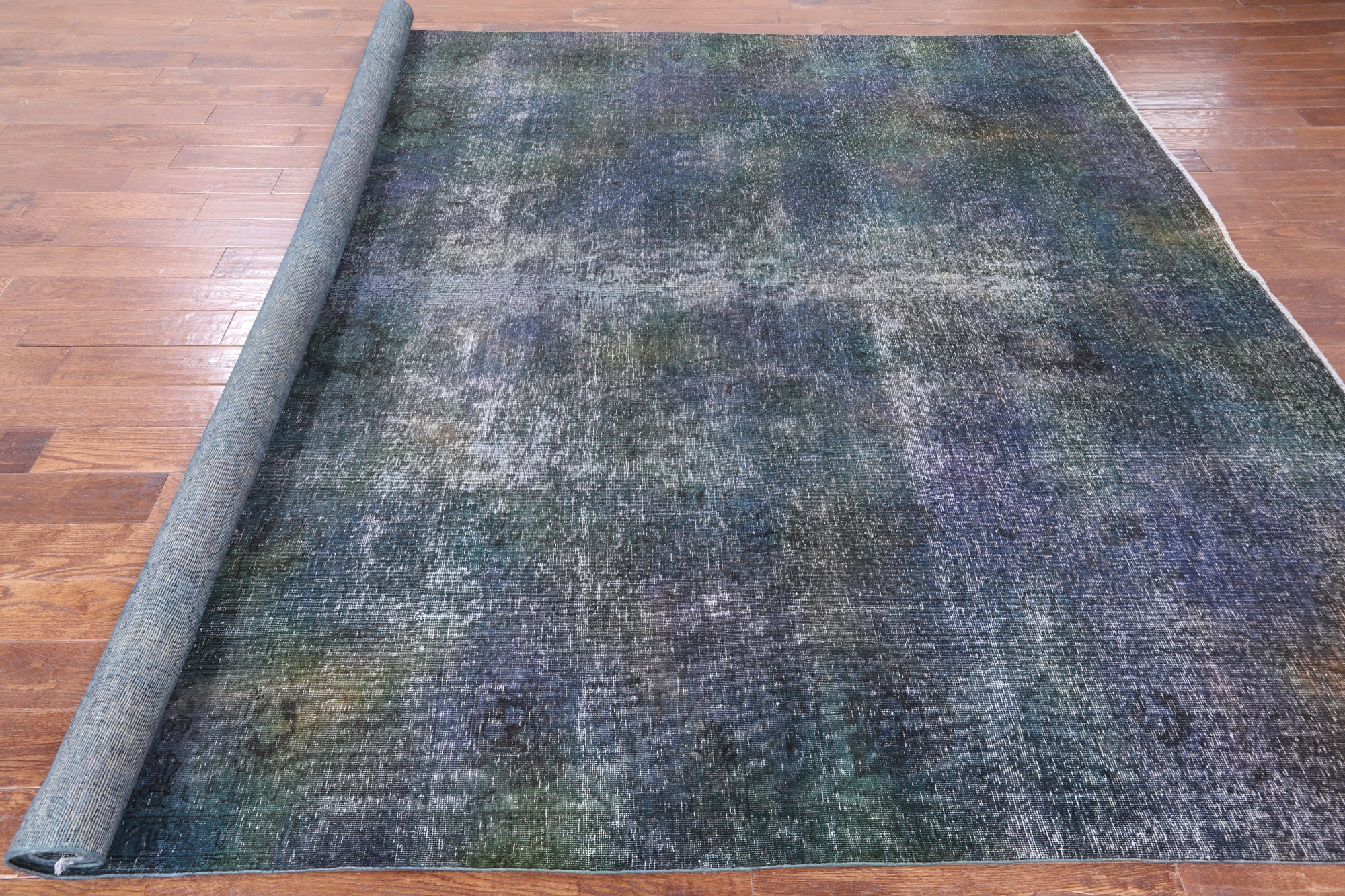 Persian Overdyed Hand Knotted Wool Area Rug - 9' 6" X 12' 7" - Golden Nile