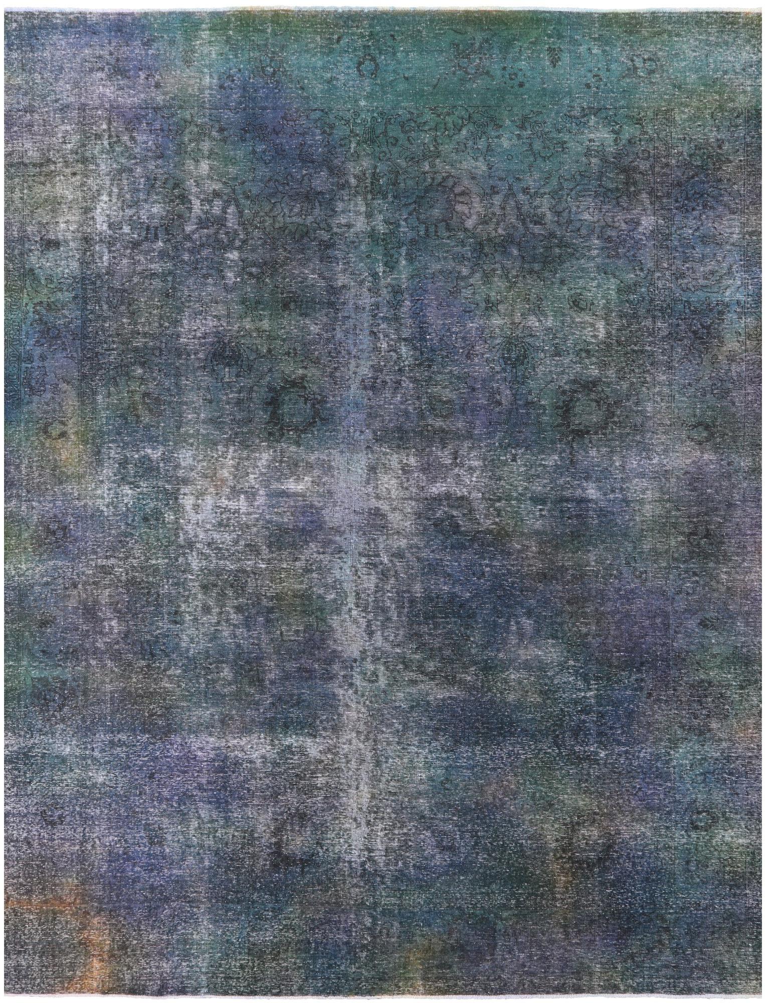 Persian Overdyed Hand Knotted Wool Area Rug - 9' 6" X 12' 7" - Golden Nile