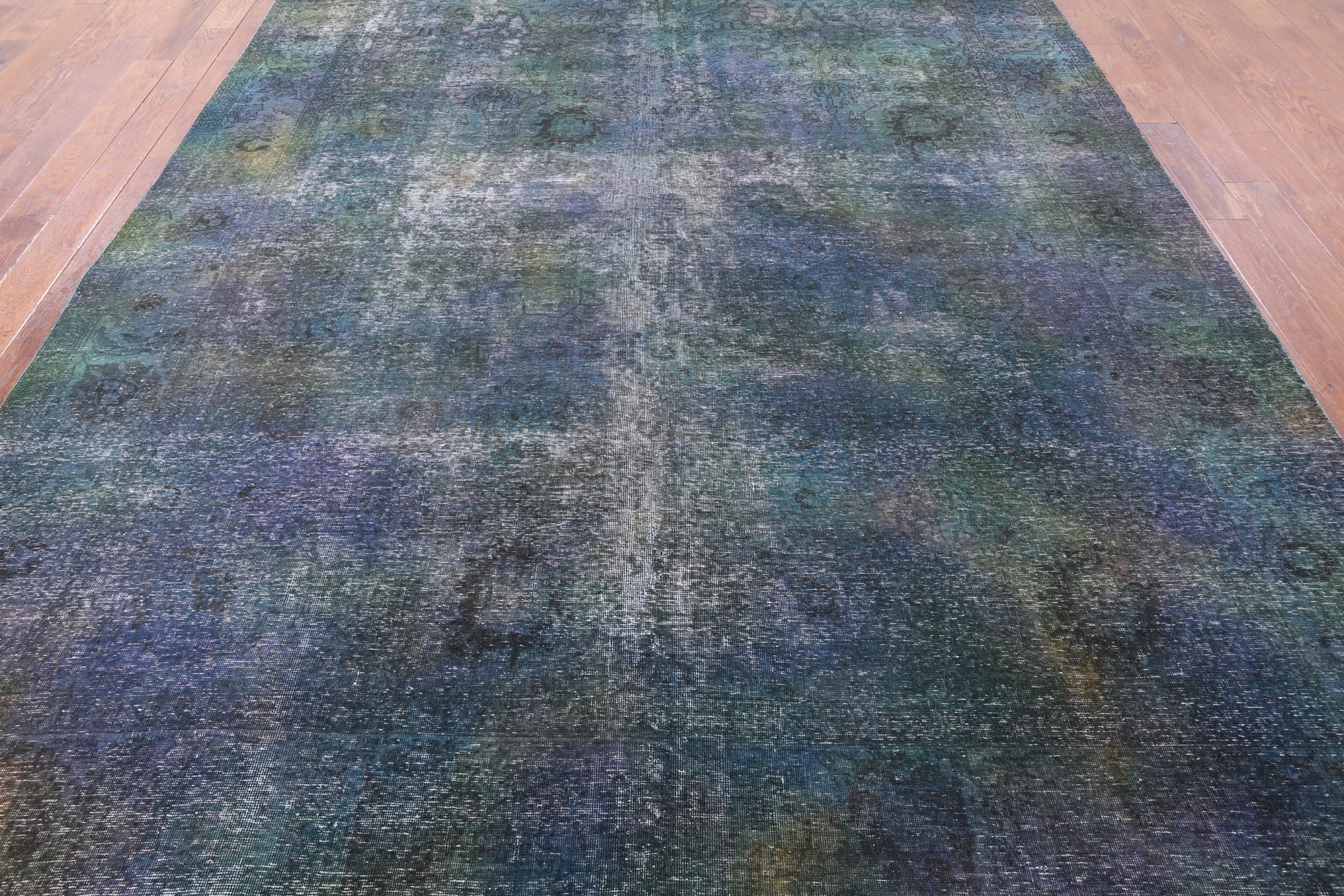 Persian Overdyed Hand Knotted Wool Area Rug - 9' 6" X 12' 7" - Golden Nile