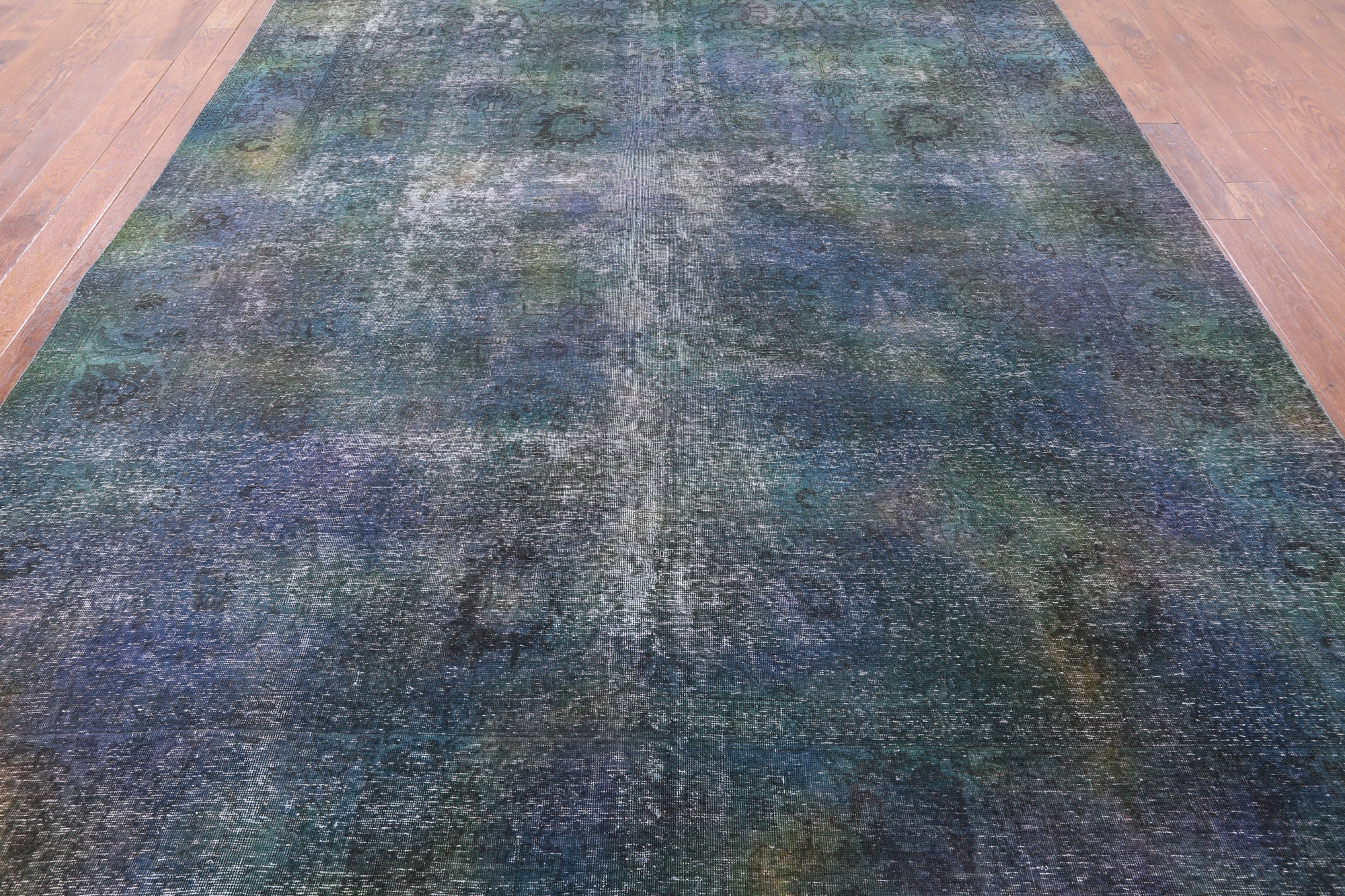 Persian Overdyed Hand Knotted Wool Area Rug - 9' 6" X 12' 7" - Golden Nile