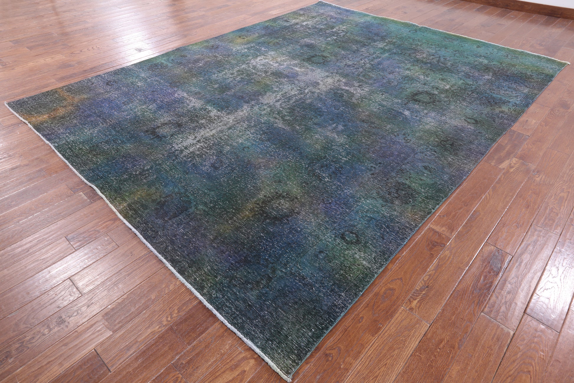 Persian Overdyed Hand Knotted Wool Area Rug - 9' 6" X 12' 7" - Golden Nile
