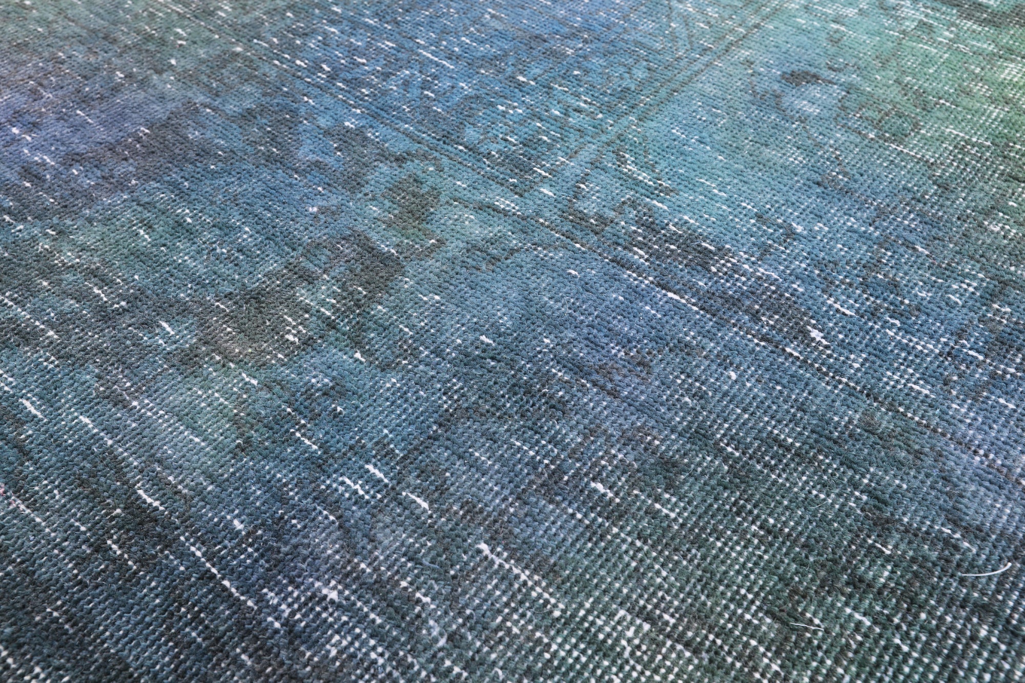 Persian Overdyed Hand Knotted Wool Area Rug - 9' 6" X 12' 7" - Golden Nile