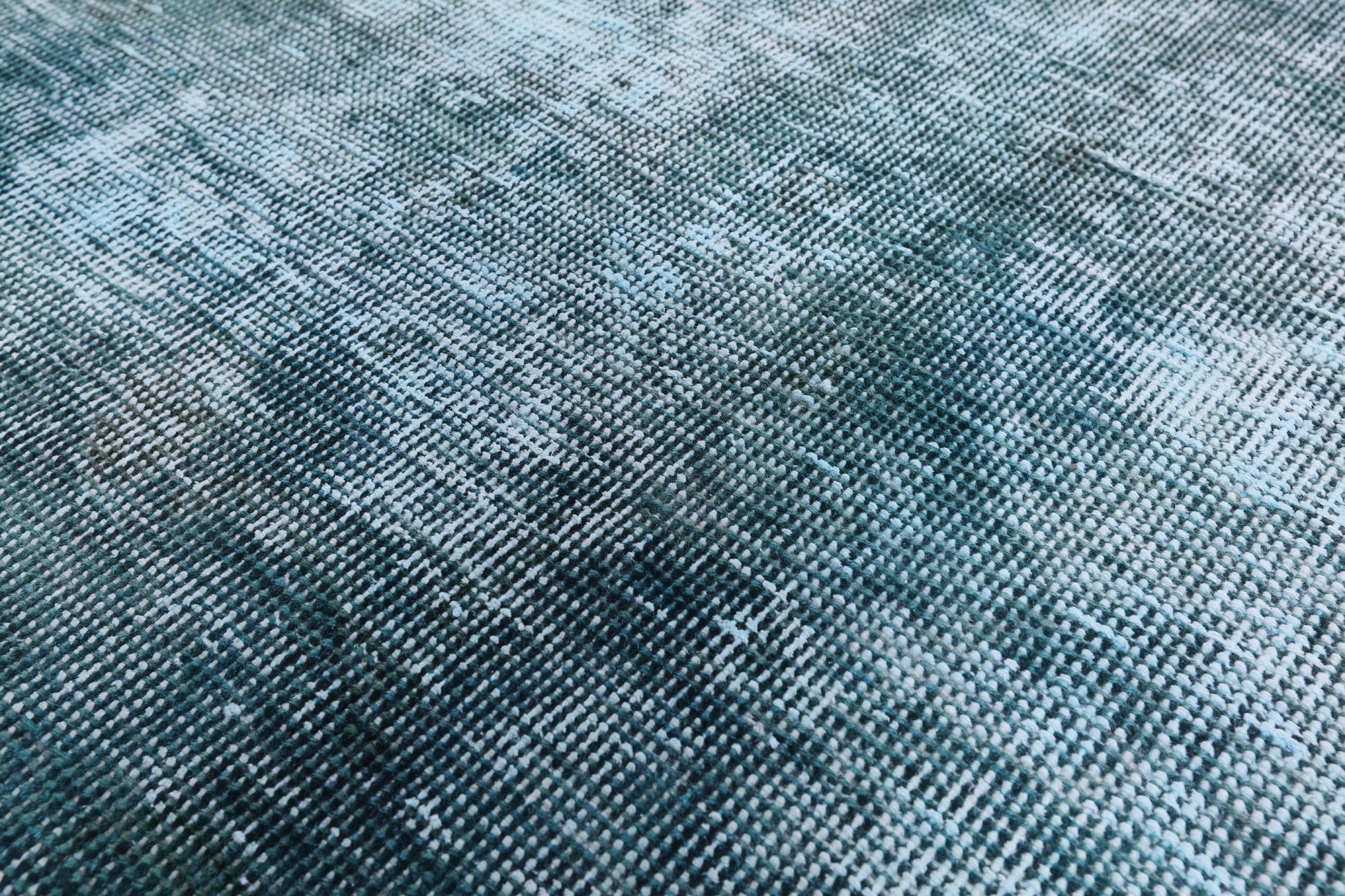 Green Persian Overdyed Hand Knotted Wool Area Rug - 9' 7" X 12' 8" - Golden Nile