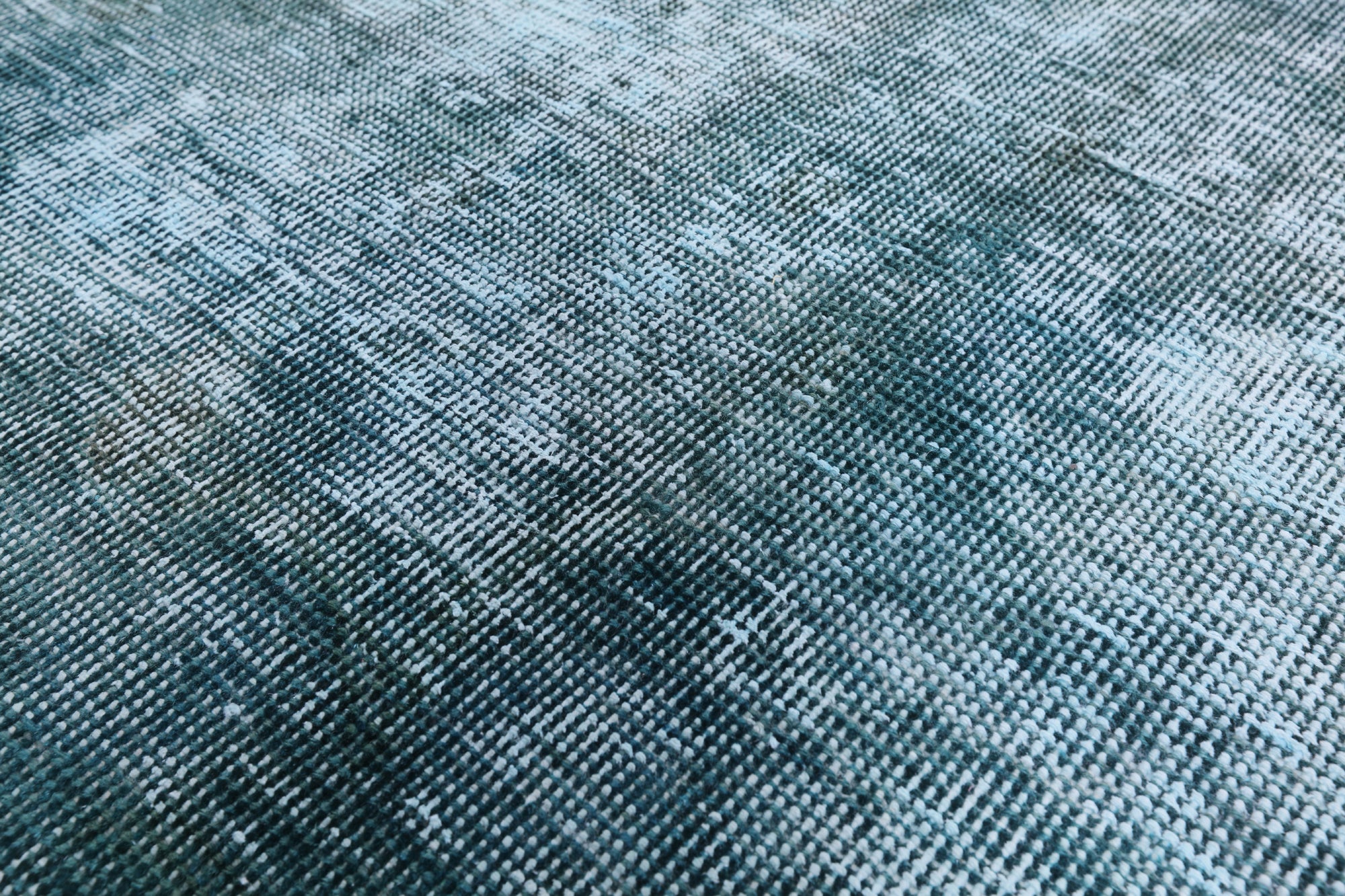 Green Persian Overdyed Hand Knotted Wool Area Rug - 9' 7" X 12' 8" - Golden Nile