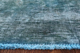 Green Persian Overdyed Hand Knotted Wool Area Rug - 9' 7" X 12' 8" - Golden Nile