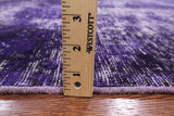 Purple Persian Overdyed Hand Knotted Wool Area Rug - 8' 10" X 11' 9" - Golden Nile