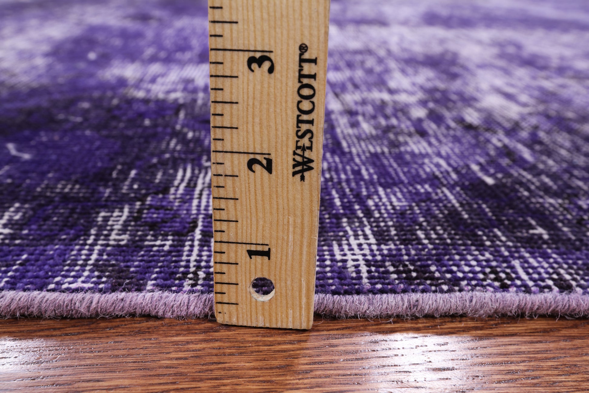 Purple Persian Overdyed Hand Knotted Wool Area Rug - 8' 10" X 11' 9" - Golden Nile