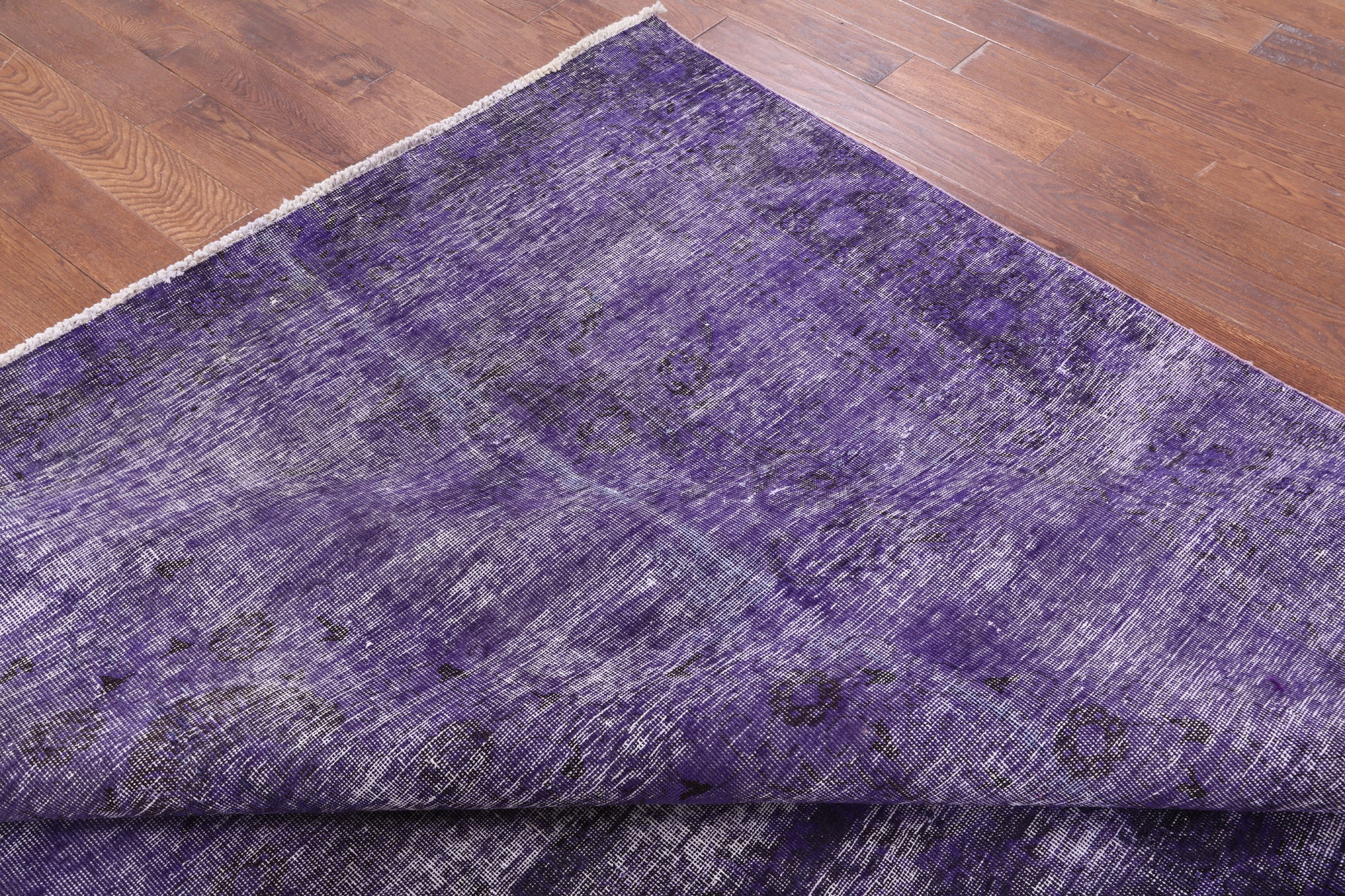 Purple Persian Overdyed Hand Knotted Wool Area Rug - 8' 10" X 11' 9" - Golden Nile