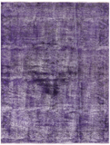 Purple Persian Overdyed Hand Knotted Wool Area Rug - 8' 10" X 11' 9" - Golden Nile