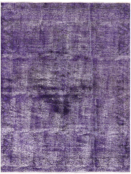 Purple Persian Overdyed Hand Knotted Wool Area Rug - 8' 10" X 11' 9" - Golden Nile