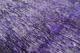 Purple Persian Overdyed Hand Knotted Wool Area Rug - 8' 10" X 11' 9" - Golden Nile