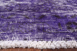 Purple Persian Overdyed Hand Knotted Wool Area Rug - 8' 10" X 11' 9" - Golden Nile