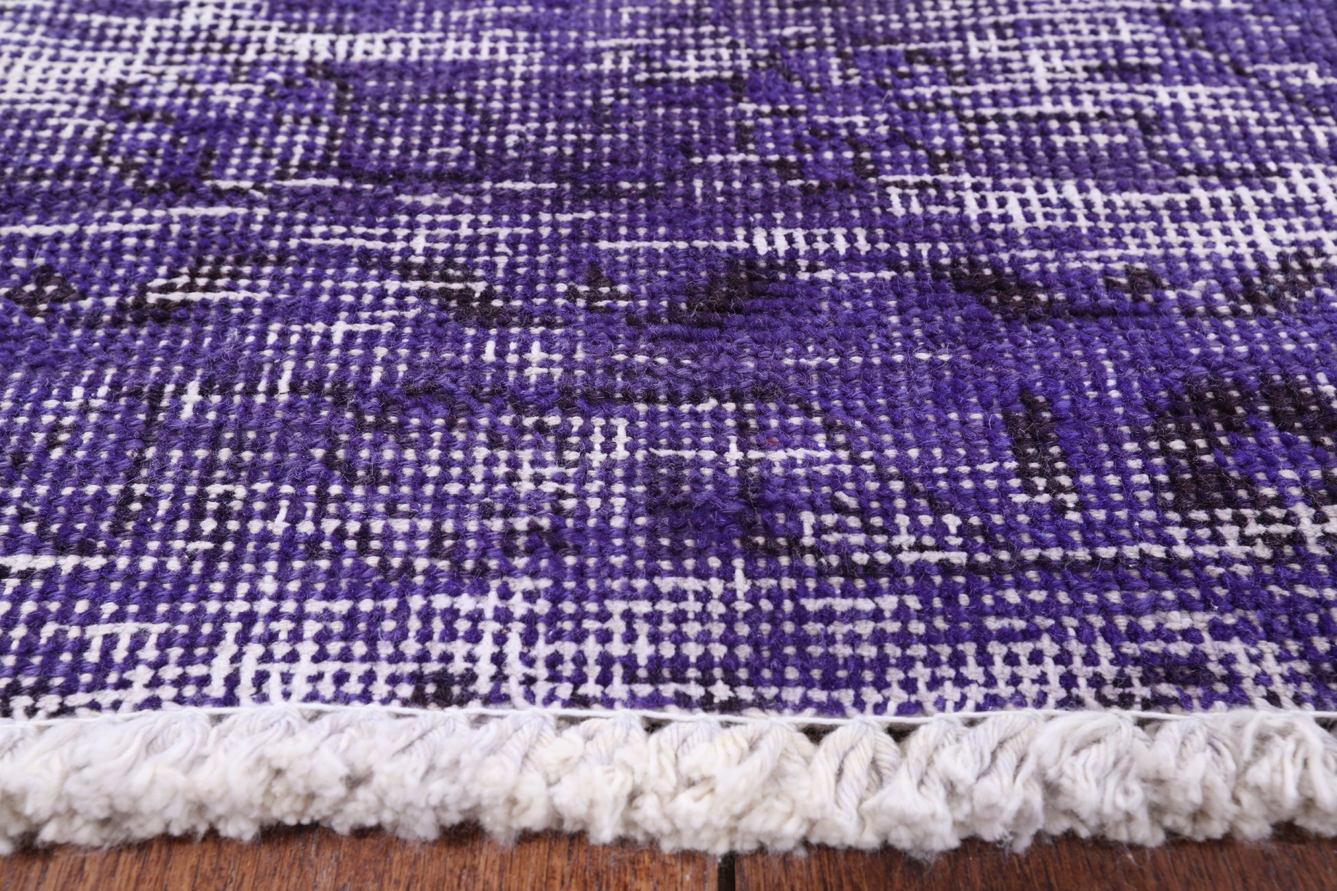 Purple Persian Overdyed Hand Knotted Wool Area Rug - 8' 10" X 11' 9" - Golden Nile