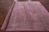 Pink Persian Overdyed Hand Knotted Wool Area Rug - 9' 3" X 12' 2" - Golden Nile