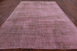 Pink Persian Overdyed Hand Knotted Wool Area Rug - 9' 3" X 12' 2" - Golden Nile