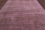 Pink Persian Overdyed Hand Knotted Wool Area Rug - 9' 3" X 12' 2" - Golden Nile