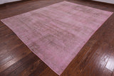 Pink Persian Overdyed Hand Knotted Wool Area Rug - 9' 3" X 12' 2" - Golden Nile