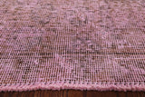 Pink Persian Overdyed Hand Knotted Wool Area Rug - 9' 3" X 12' 2" - Golden Nile