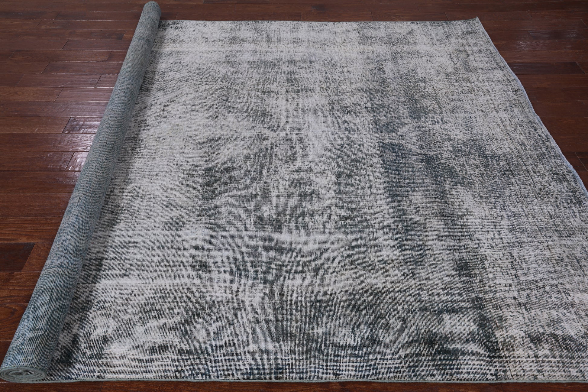 Persian Overdyed Hand Knotted Wool Area Rug - 7' 8" X 11' 2" - Golden Nile