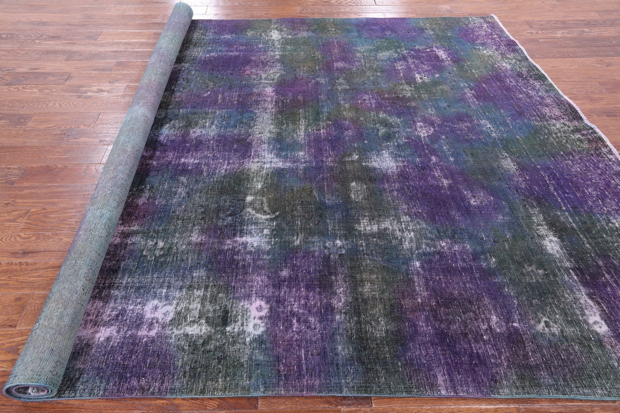 Persian Overdyed Hand Knotted Wool Area Rug - 8' 1" X 10' 9" - Golden Nile