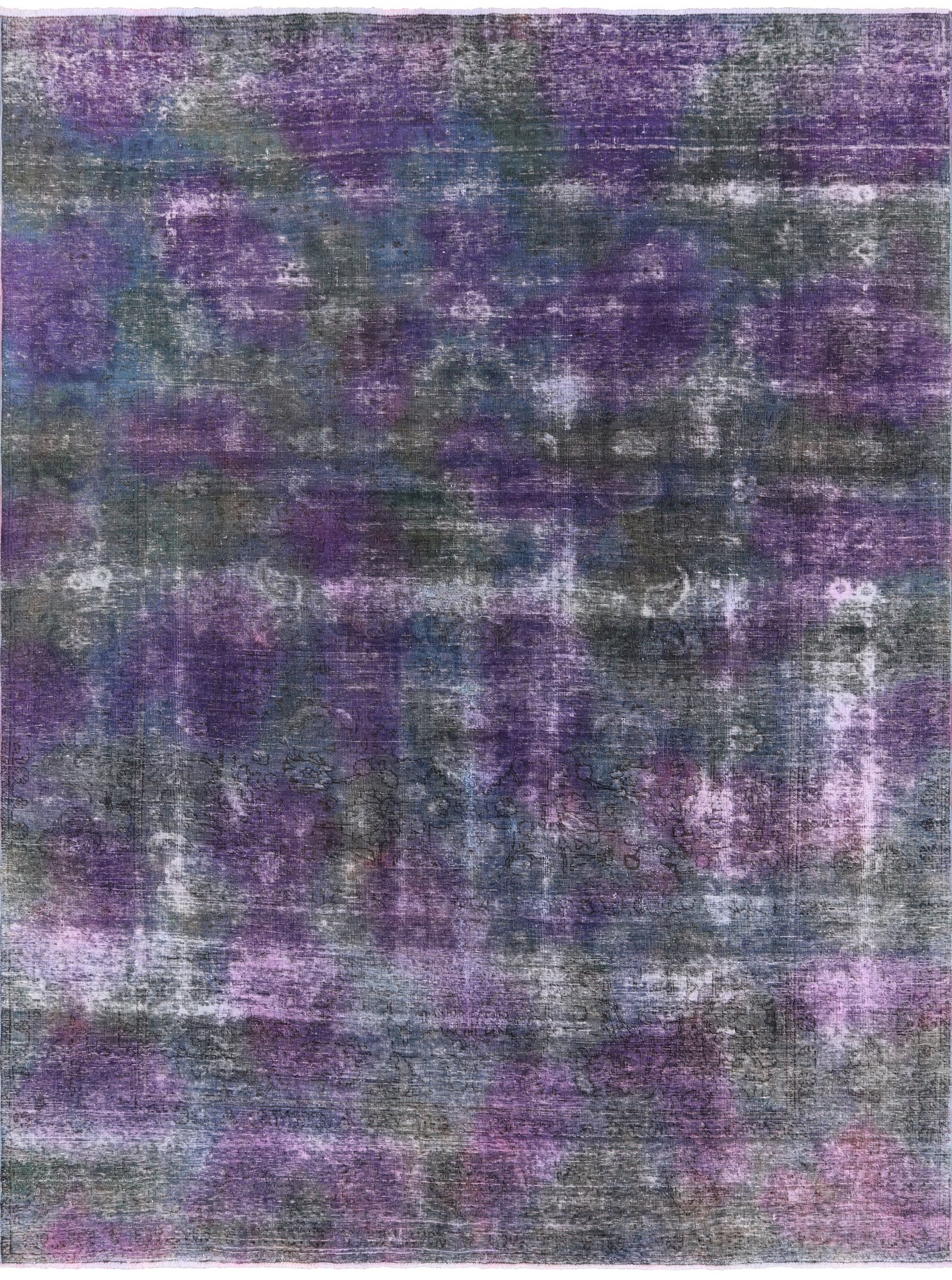 Persian Overdyed Hand Knotted Wool Area Rug - 8' 1" X 10' 9" - Golden Nile