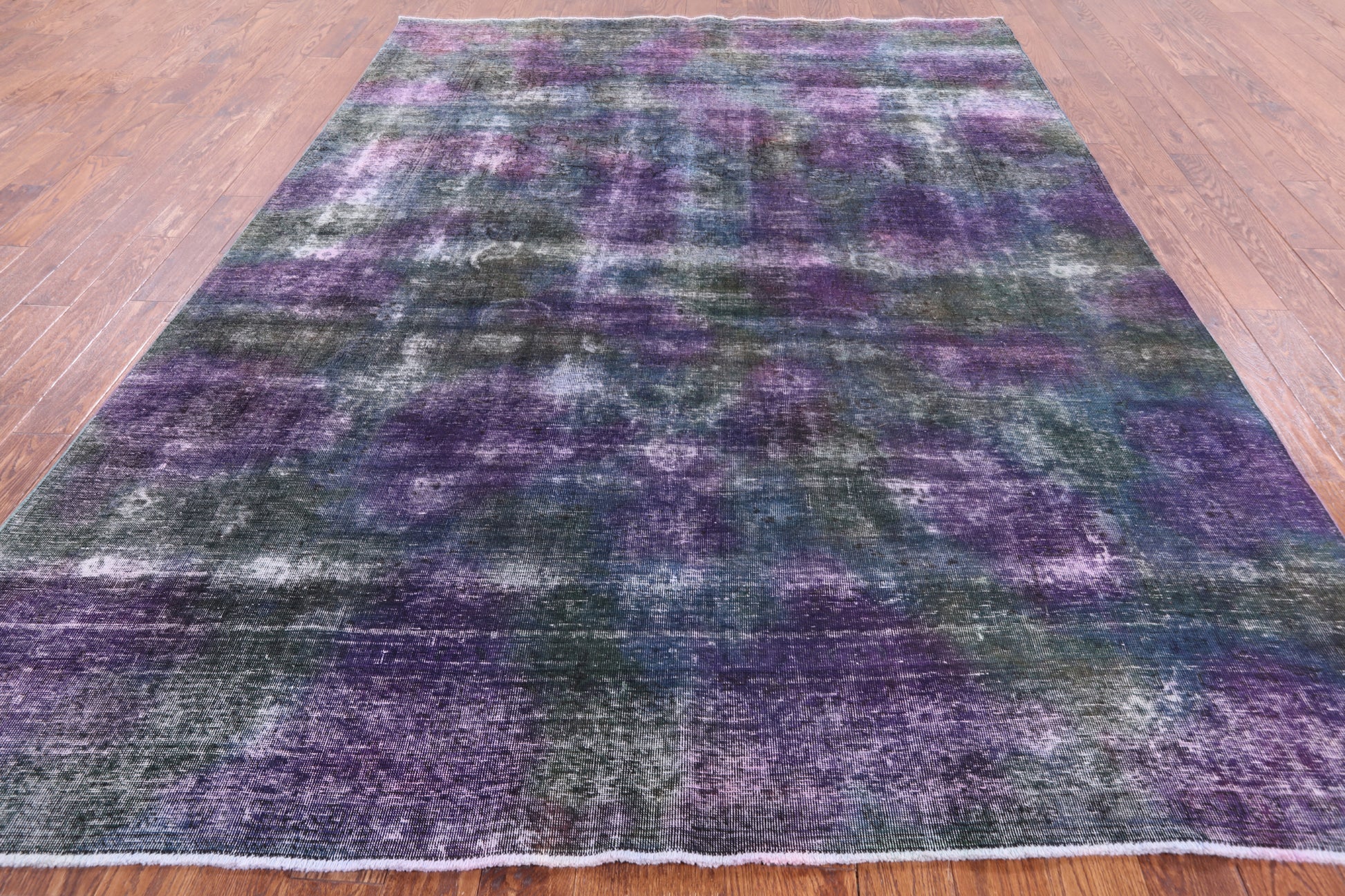 Persian Overdyed Hand Knotted Wool Area Rug - 8' 1" X 10' 9" - Golden Nile