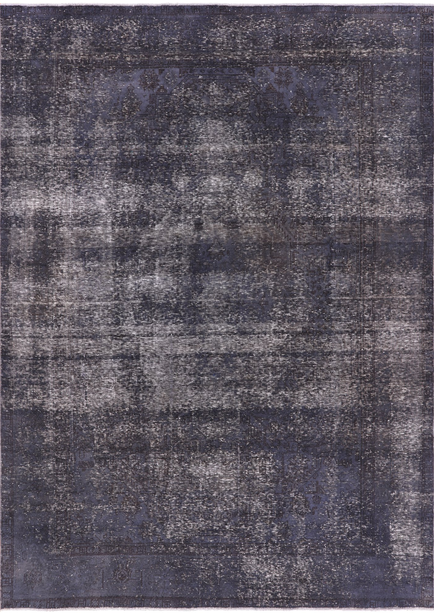 Persian Overdyed Hand Knotted Wool Area Rug - 6' 10" X 9' 6" - Golden Nile