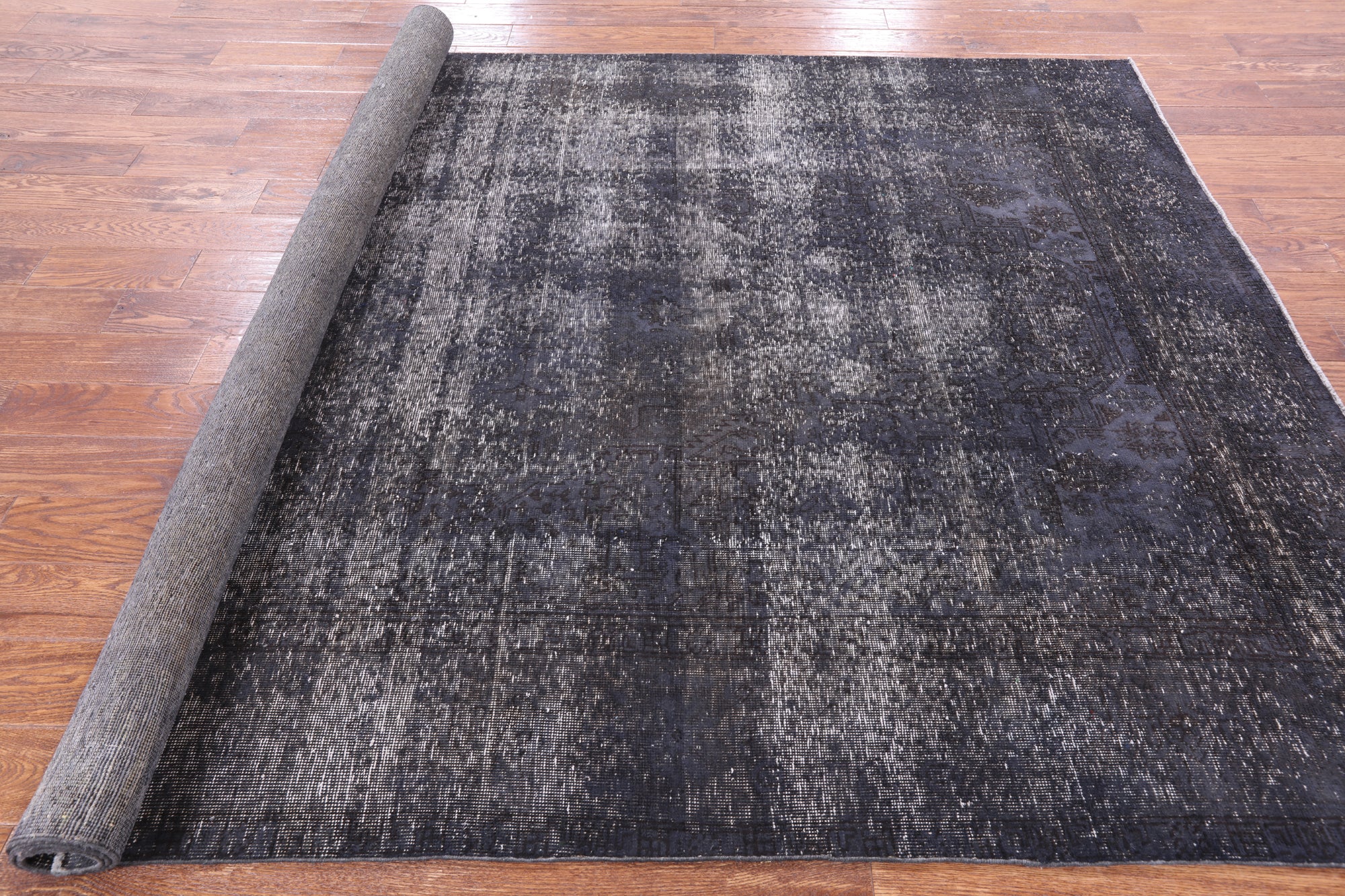 Persian Overdyed Hand Knotted Wool Area Rug - 6' 10" X 9' 6" - Golden Nile