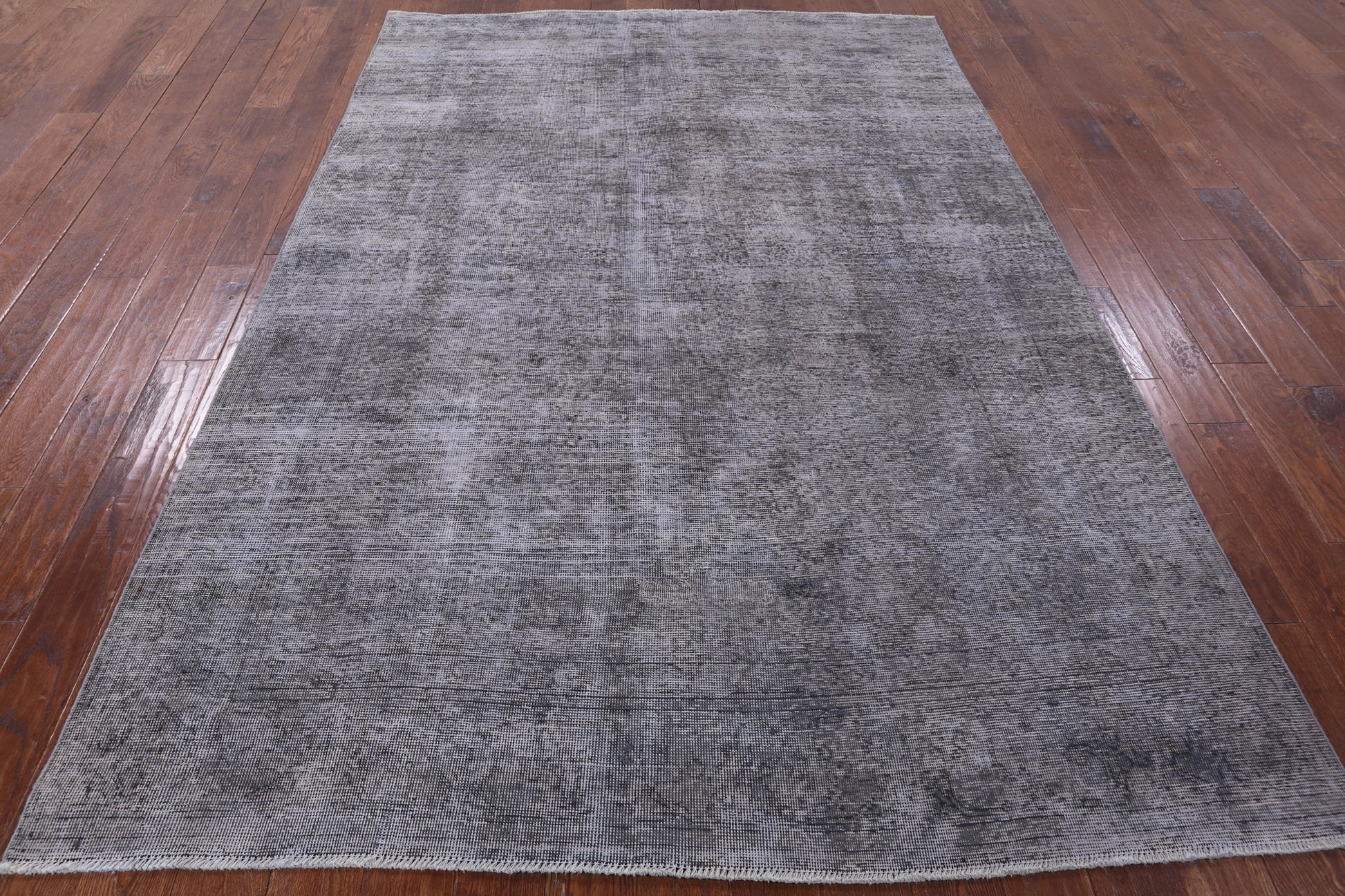 Grey Persian Overdyed Hand Knotted Wool Area Rug - 6' 6" X 9' 5" - Golden Nile