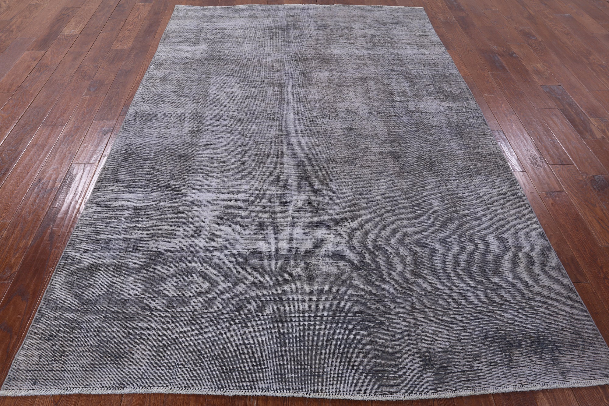 Grey Persian Overdyed Hand Knotted Wool Area Rug - 6' 6" X 9' 5" - Golden Nile