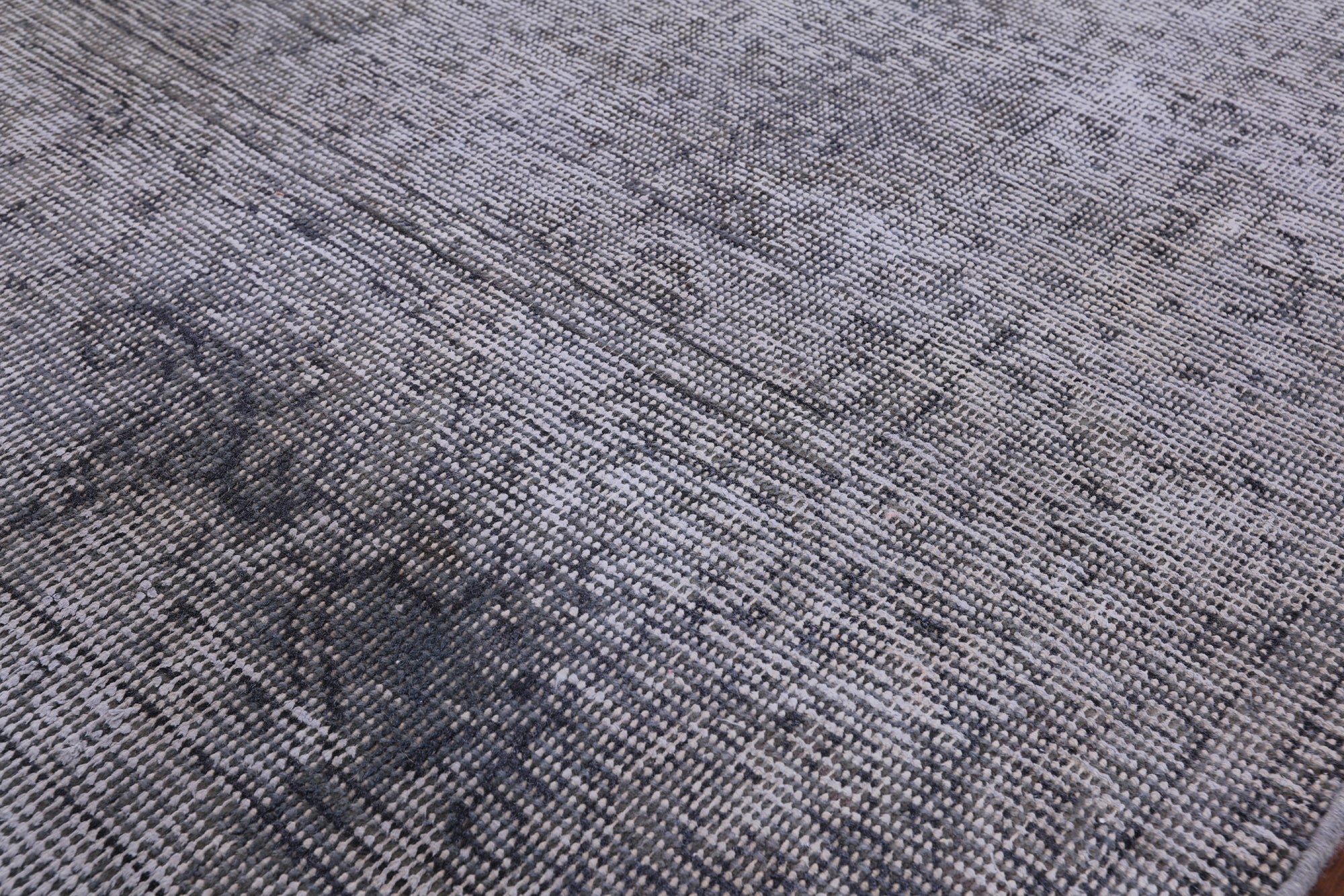 Grey Persian Overdyed Hand Knotted Wool Area Rug - 6' 6" X 9' 5" - Golden Nile