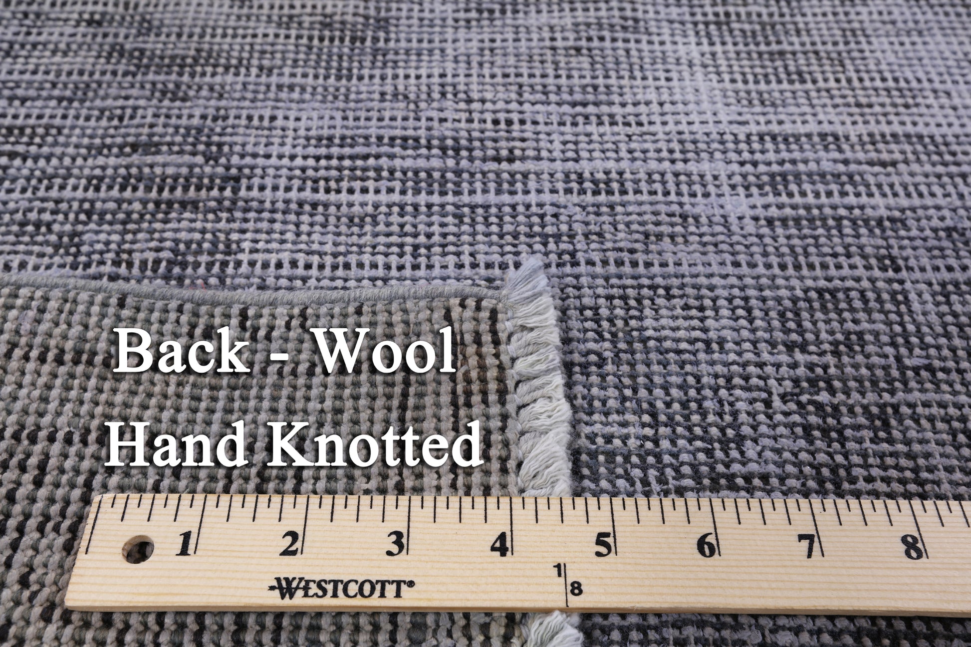 Grey Persian Overdyed Hand Knotted Wool Area Rug - 6' 6" X 9' 5" - Golden Nile