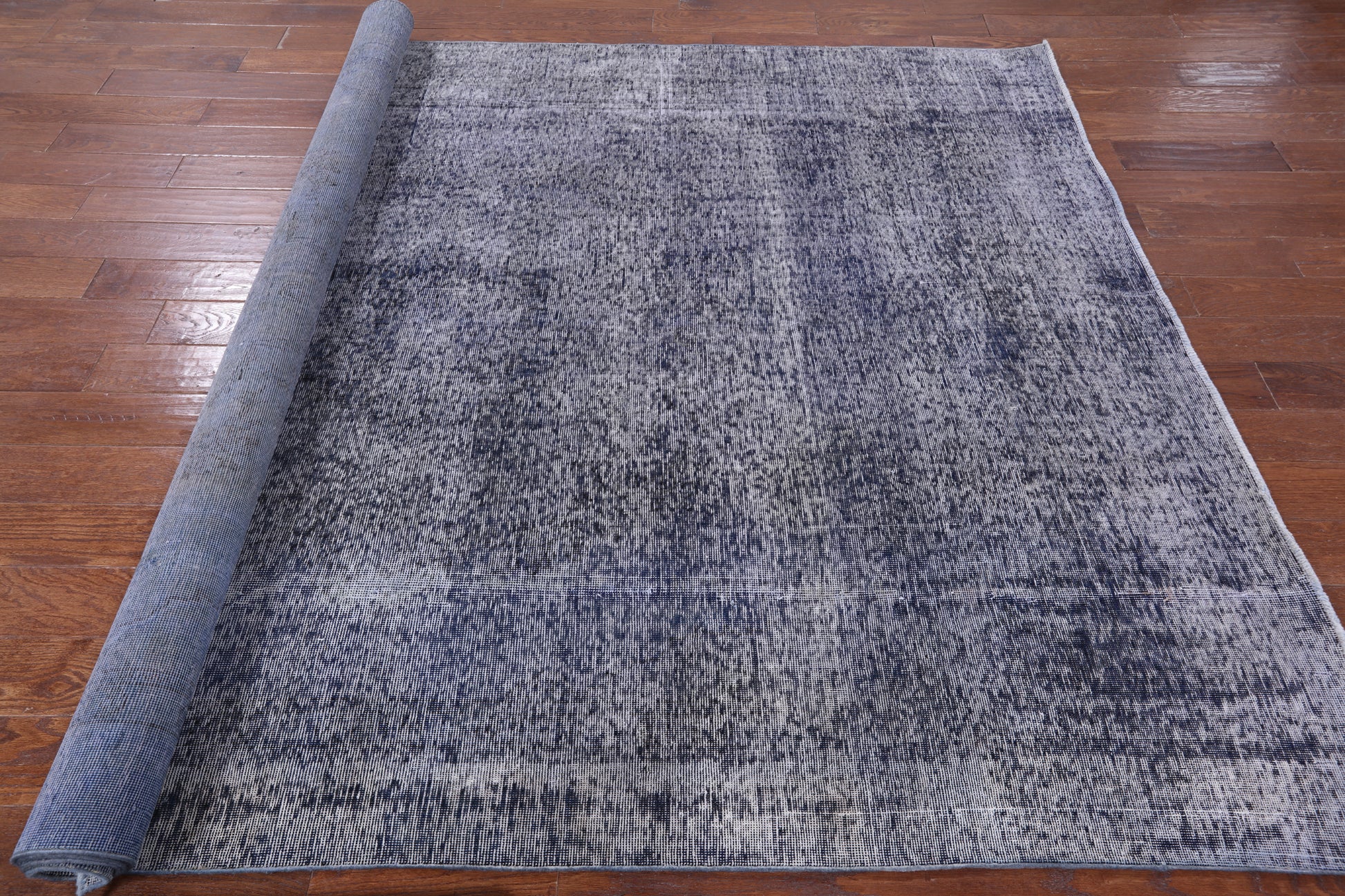 Persian Overdyed Hand Knotted Wool Area Rug - 7' 3" X 10' 7" - Golden Nile