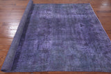 Persian Overdyed Hand Knotted Wool Area Rug - 6' 10" X 10' 4" - Golden Nile