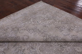 Ivory Persian Vintage White Wash Hand Knotted Wool Area Rug - 9' 8" X 12' 5" - Golden Nile